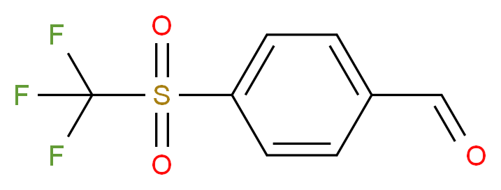 4-trifluoromethanesulfonylbenzaldehyde_分子结构_CAS_650-89-5