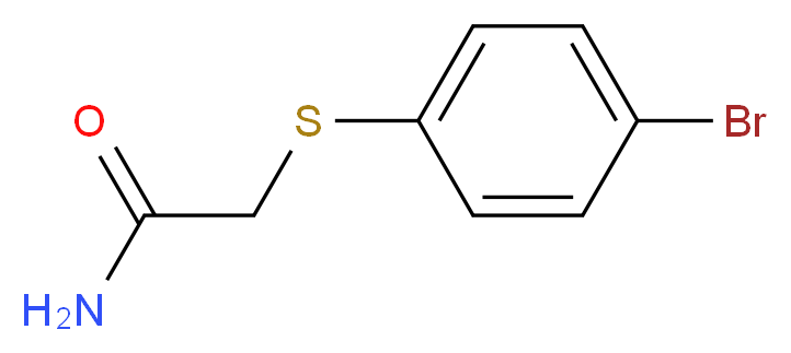 2-[(4-bromophenyl)thio]acetamide_分子结构_CAS_30243-07-3)