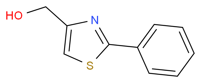 (2-phenyl-1,3-thiazol-4-yl)methanol_分子结构_CAS_23780-13-4