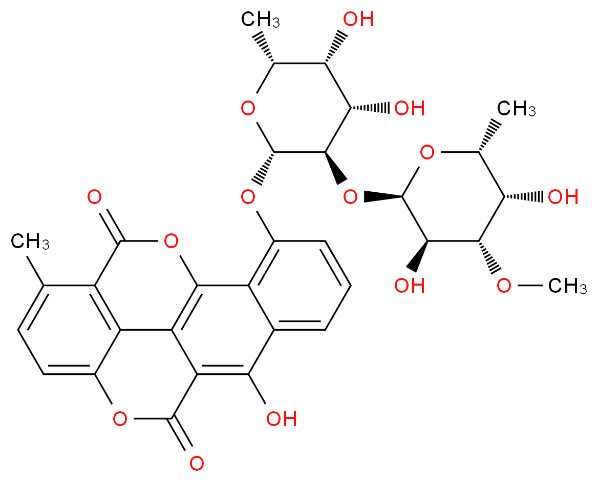 Chartreusin from Streptomyces chartreusis_分子结构_CAS_6377-18-0)