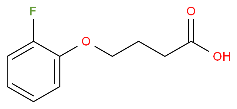 4-(2-Fluoro-phenoxy)-butyric acid_分子结构_CAS_)