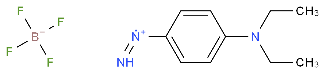 p-DIAZO-N,N-DIETHYLANILINE FLUOBORATE_分子结构_CAS_347-46-6)