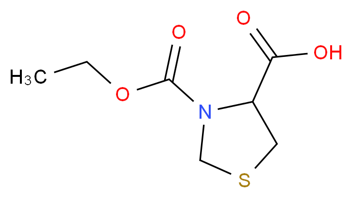 3,4-Thiazolidinedicarboxylic Acid 3-Ethyl Ester_分子结构_CAS_127657-29-8)