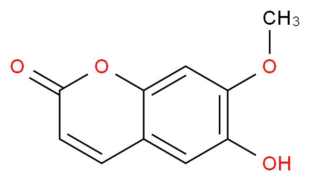 6-Hydroxy-7-methoxycoumarin_分子结构_CAS_776-86-3)