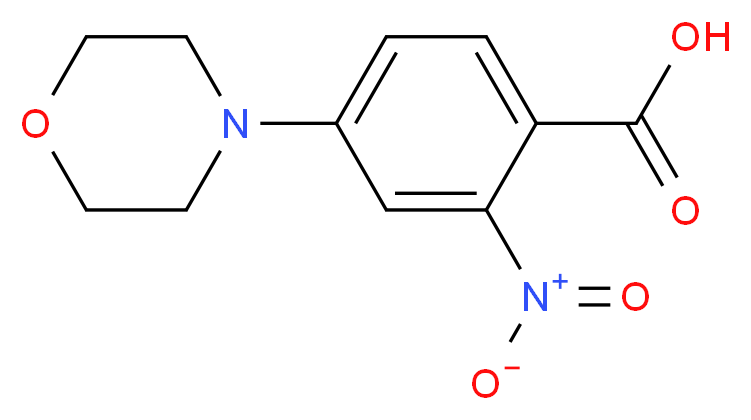 4-(morpholin-4-yl)-2-nitrobenzoic acid_分子结构_CAS_404010-98-6