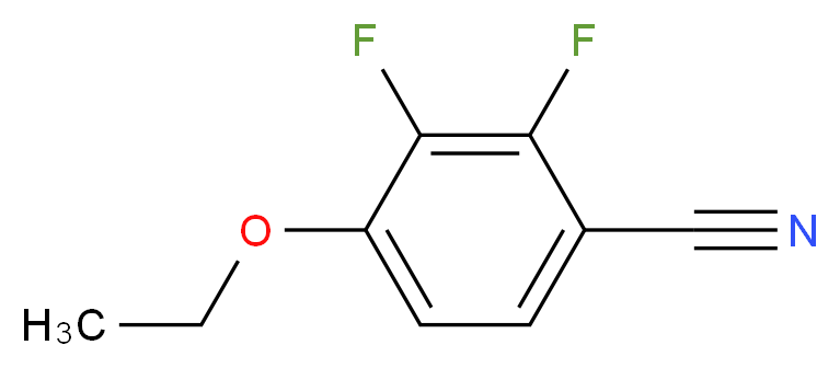 4-ethoxy-2,3-difluorobenzonitrile_分子结构_CAS_126162-96-7