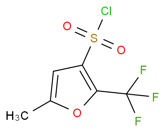 5-Methyl-2-(trifluoromethyl)furan-3-sulphonyl chloride_分子结构_CAS_306935-02-4)