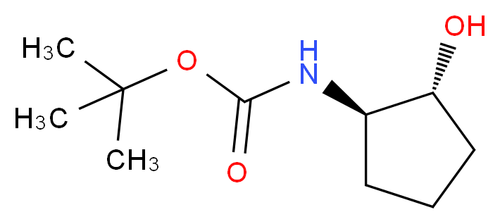 (1R,2R)-trans-N-Boc-2-aminocyclopentanol_分子结构_CAS_454170-16-2)