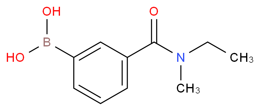 3-[乙基(甲基)氨甲酰]苯硼酸_分子结构_CAS_871333-07-2)