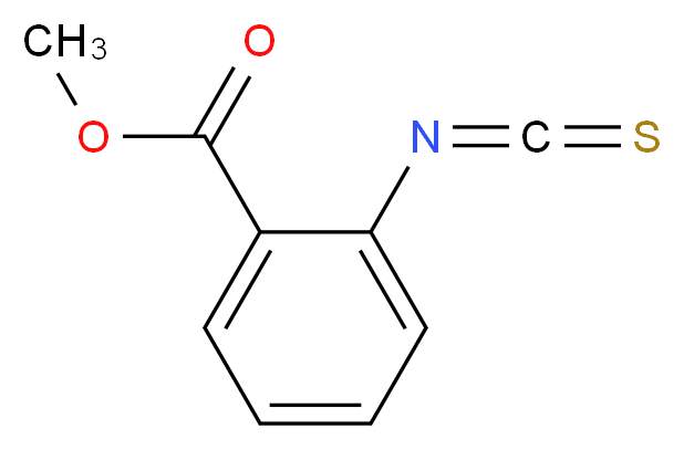 2-甲氧基羰基苯基 硫代异氰酸酯_分子结构_CAS_16024-82-1)