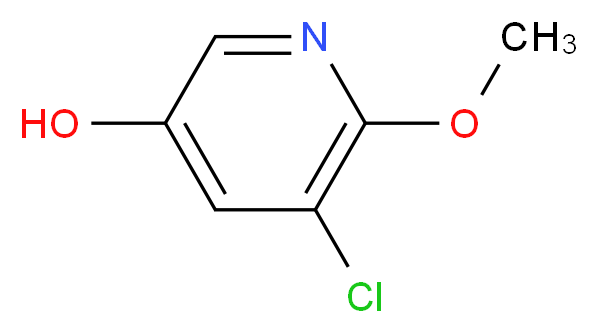 5-chloro-6-methoxypyridin-3-ol_分子结构_CAS_1196157-30-8