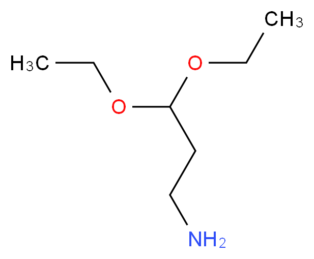 1-Amino-3,3-diethoxypropane_分子结构_CAS_41365-75-7)