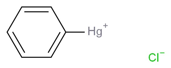 phenylmercuryylium chloride_分子结构_CAS_100-56-1