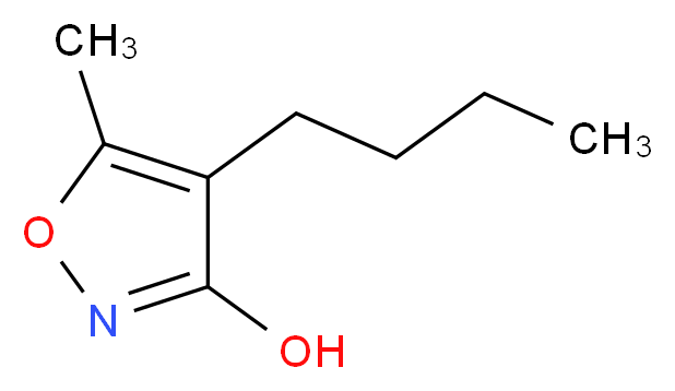 4-Butyl-5-methyl-3-isoxazolol_分子结构_CAS_96520-39-7)