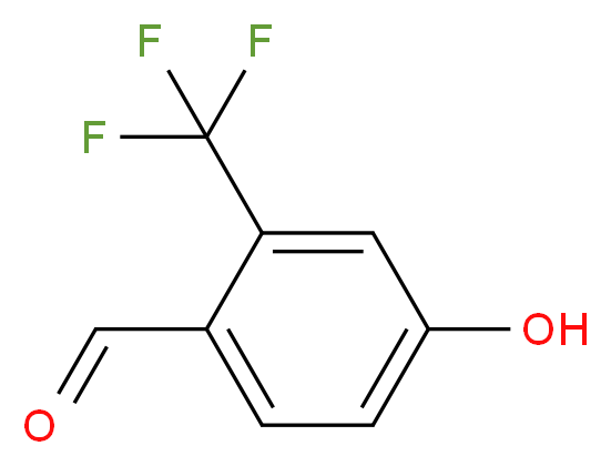 4-hydroxy-2-(trifluoromethyl)benzaldehyde_分子结构_CAS_1243395-68-7