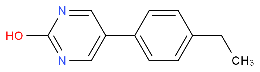 5-(4-ethylphenyl)pyrimidin-2-ol_分子结构_CAS_)