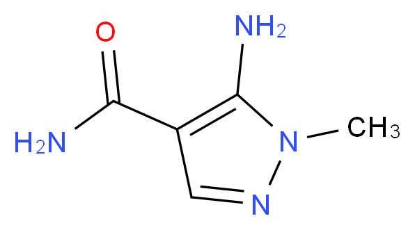 5-amino-1-methyl-1H-pyrazole-4-carboxamide_分子结构_CAS_18213-75-7