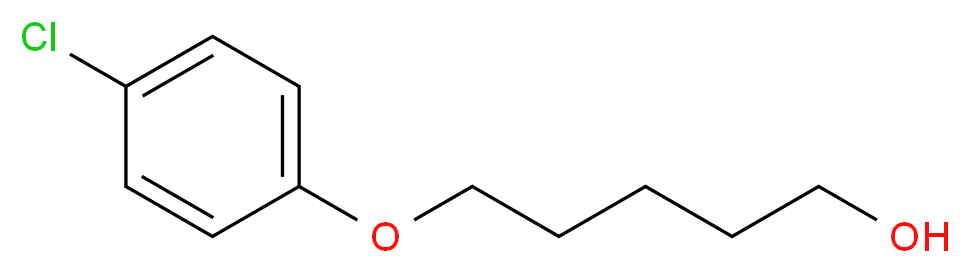 5-(4-Chlorophenoxy)pentan-1-ol_分子结构_CAS_60222-71-1)