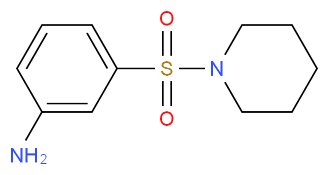 3-(Piperidine-1-sulfonyl)-phenylamine_分子结构_CAS_)