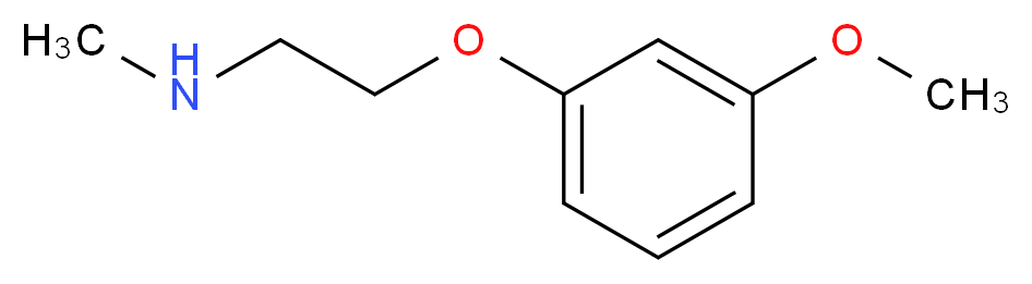 [2-(3-methoxyphenoxy)ethyl](methyl)amine_分子结构_CAS_120998-52-9