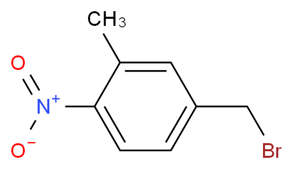 4-(bromomethyl)-2-methyl-1-nitrobenzene_分子结构_CAS_141281-38-1