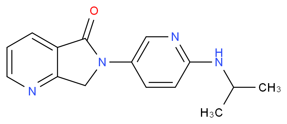 6-[6-(isopropylamino)pyridin-3-yl]-6,7-dihydro-5H-pyrrolo[3,4-b]pyridin-5-one_分子结构_CAS_)