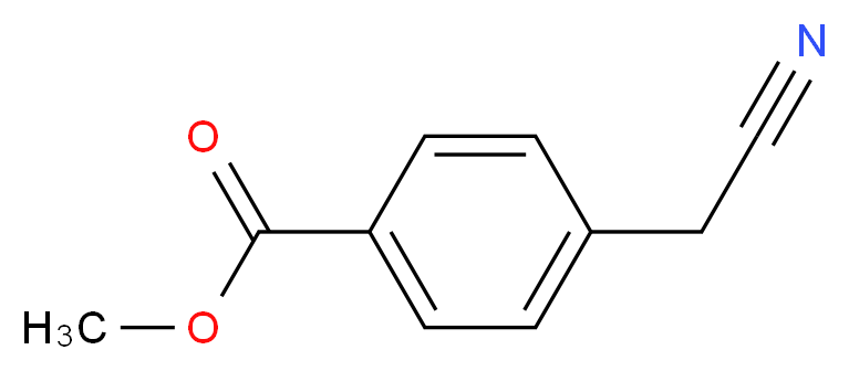 methyl 4-(cyanomethyl)benzoate_分子结构_CAS_76469-88-0