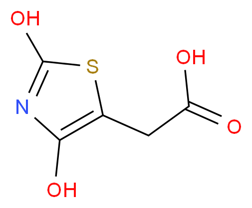 2,4-DIHYDROXYTHIAZOLE-5-ACETIC ACID_分子结构_CAS_6628-19-9)