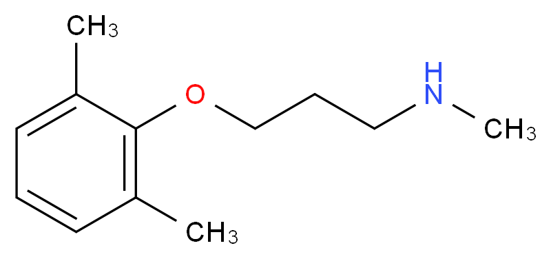 [3-(2,6-dimethylphenoxy)propyl](methyl)amine_分子结构_CAS_91553-71-8