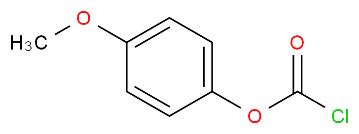 氯甲酸 4-甲氧基苯酯_分子结构_CAS_7693-41-6)