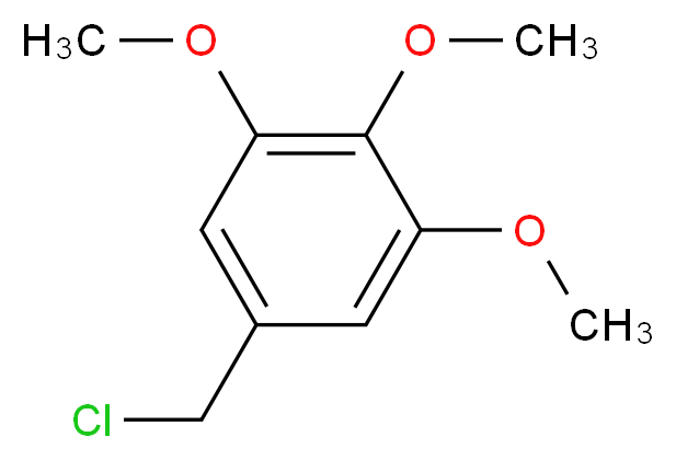 5-(chloromethyl)-1,2,3-trimethoxybenzene_分子结构_CAS_3840-30-0