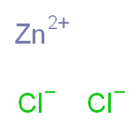 zinc(2+) ion dichloride_分子结构_CAS_7646-85-7