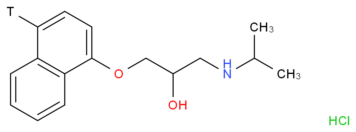 DL-Propranolol-[4-3H] hydrochloride_分子结构_CAS_152558-63-9)