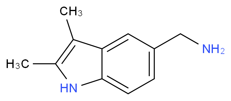 (2,3-dimethyl-1H-indol-5-yl)methanamine_分子结构_CAS_5054-94-4