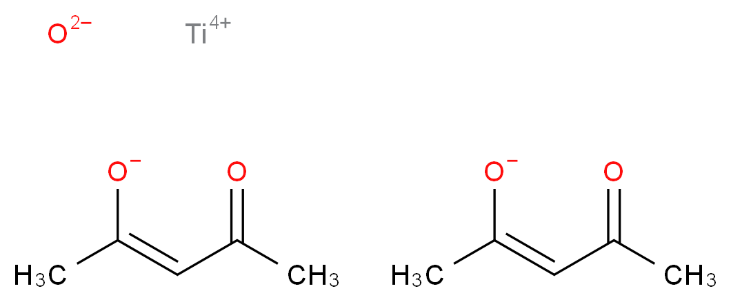 titanium(4+) ion bis((2Z)-4-oxopent-2-en-2-olate) oxidandiide_分子结构_CAS_14024-64-7