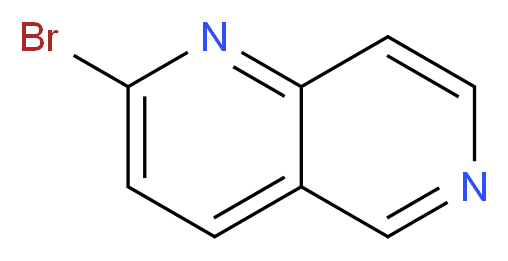 2-bromo-1,6-naphthyridine_分子结构_CAS_72754-06-4