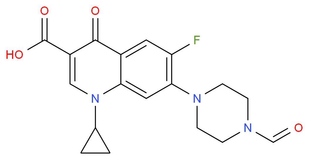 Formyl Ciprofloxacin_分子结构_CAS_93594-39-9)