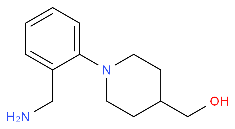 {1-[2-(Aminomethyl)phenyl]-4-piperidinyl}methanol_分子结构_CAS_220060-79-7)