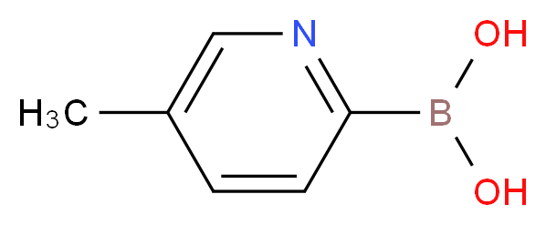 5-甲基吡啶-2-硼酸_分子结构_CAS_372963-49-0)