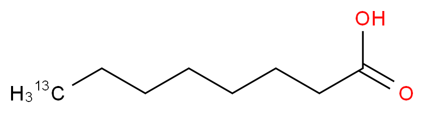 (8-<sup>1</sup><sup>3</sup>C)octanoic acid_分子结构_CAS_287111-08-4