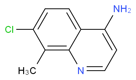 4-AMINO-7-CHLORO-8-METHYLQUINOLINE_分子结构_CAS_948293-41-2)
