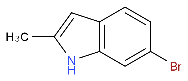 6-bromo-2-methyl-1H-indole_分子结构_CAS_6127-19-1