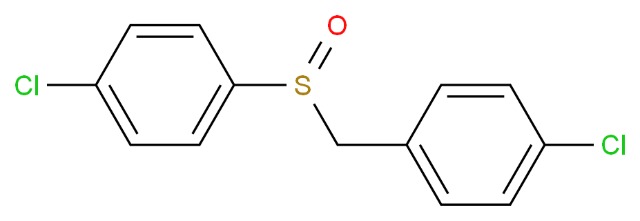 1-chloro-4-[(4-chlorobenzenesulfinyl)methyl]benzene_分子结构_CAS_7047-28-1