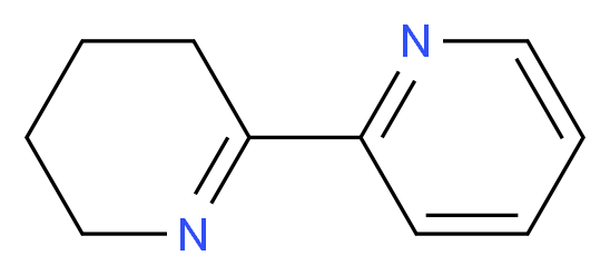2-(3,4,5,6-tetrahydropyridin-2-yl)pyridine_分子结构_CAS_53422-71-2