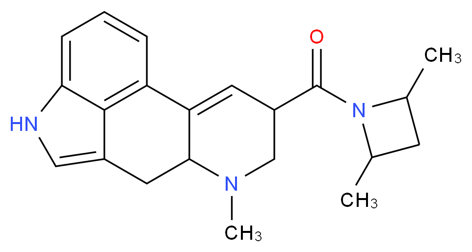 4-(2,4-dimethylazetidine-1-carbonyl)-6-methyl-6,11-diazatetracyclo[7.6.1.0<sup>2</sup>,<sup>7</sup>.0<sup>1</sup><sup>2</sup>,<sup>1</sup><sup>6</sup>]hexadeca-1(16),2,9,12,14-pentaene_分子结构_CAS_470666-31-0