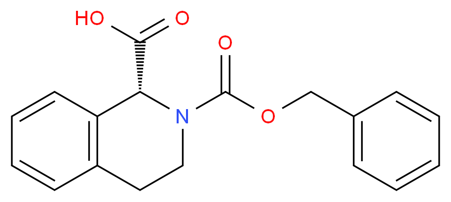 (R)-N-Cbz-3,4-dihydro-1H-isoquinoline-carboxylic acid_分子结构_CAS_151004-88-5)