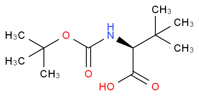 Boc-L-alpha-t-butylglycine_分子结构_CAS_62965-35-9)