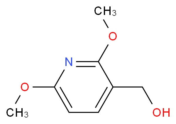 2,6-二甲氧基吡啶-3-甲醇_分子结构_CAS_562840-47-5)