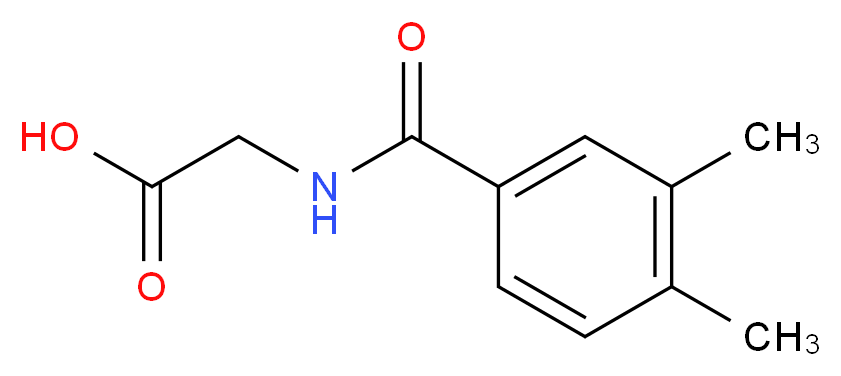 (3,4-Dimethyl-benzoylamino)-acetic acid_分子结构_CAS_23082-12-4)