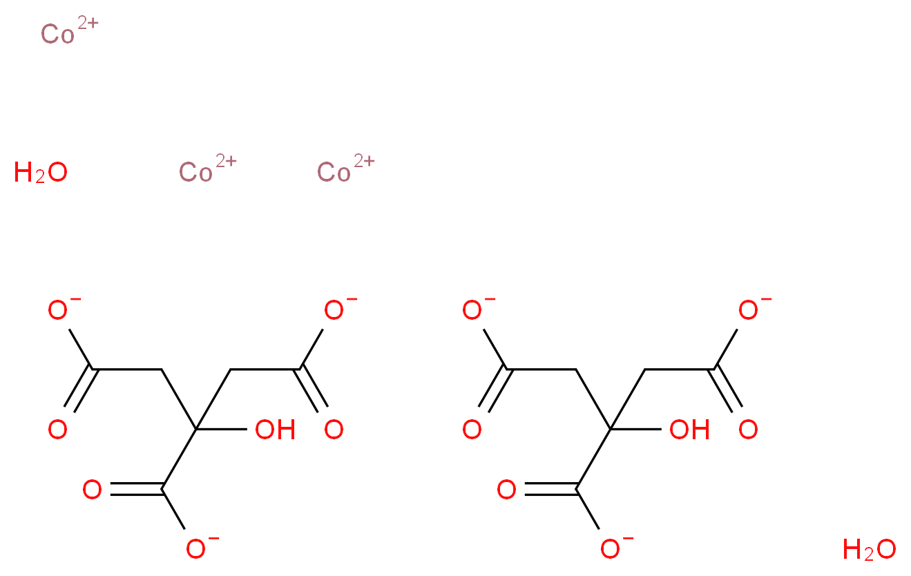 二水柠檬酸钴(II)_分子结构_CAS_6424-15-3)